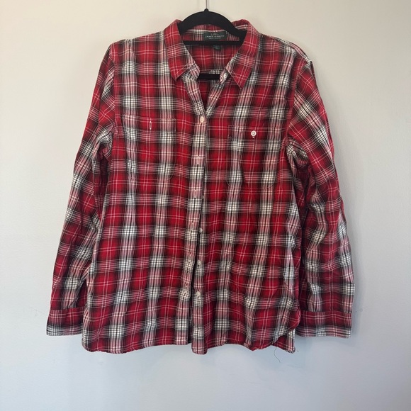 Ralph Lauren Red Plaid Women’s Shirt‎ - Picture 1 of 4